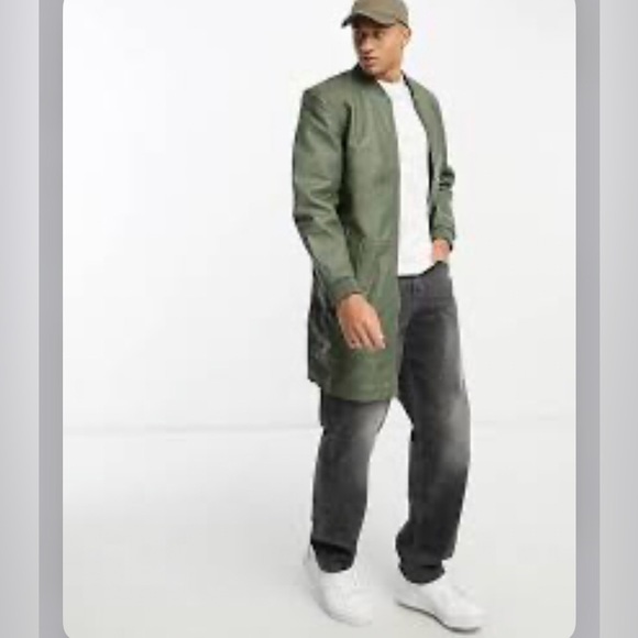 ASOS longline bomber jacket - Picture 9 of 9